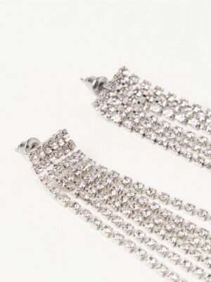 Earrings with rhinestones - 3004377-10