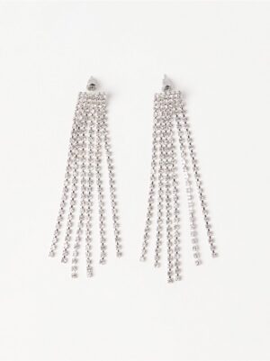 Earrings with rhinestones - 3004377-10