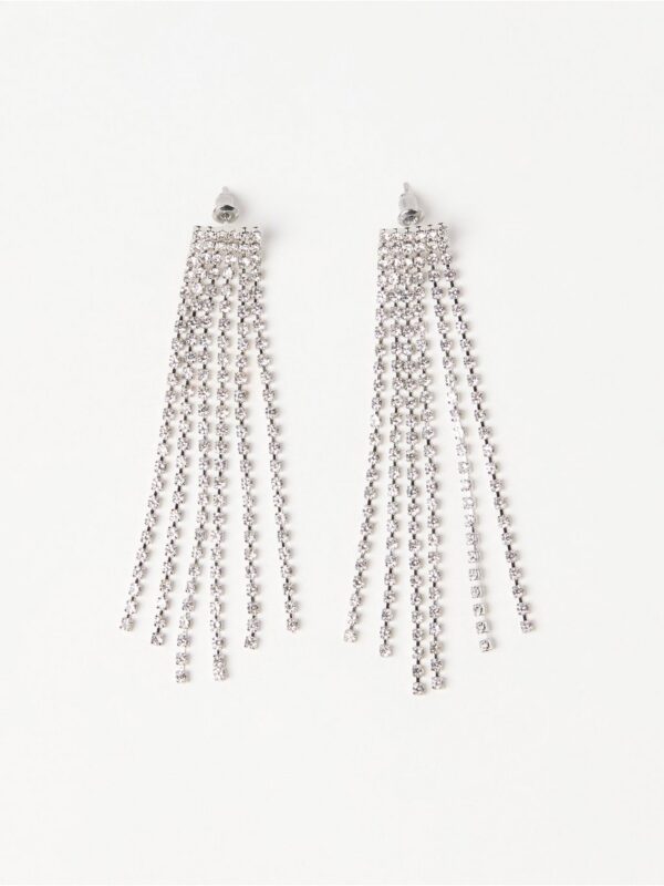 Earrings with rhinestones - 3004377-10