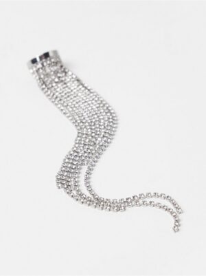 Ear cuff with rhinestones - 3004420-10
