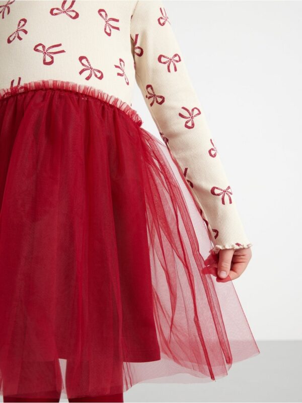 Dress with mesh - 3004426-9348