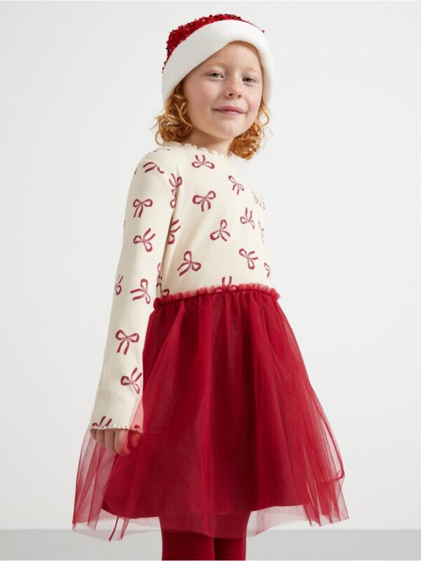 Dress with mesh - 3004426-9348
