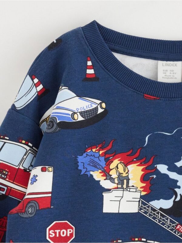 Sweatshirt with brushed inside - 3004428-6842
