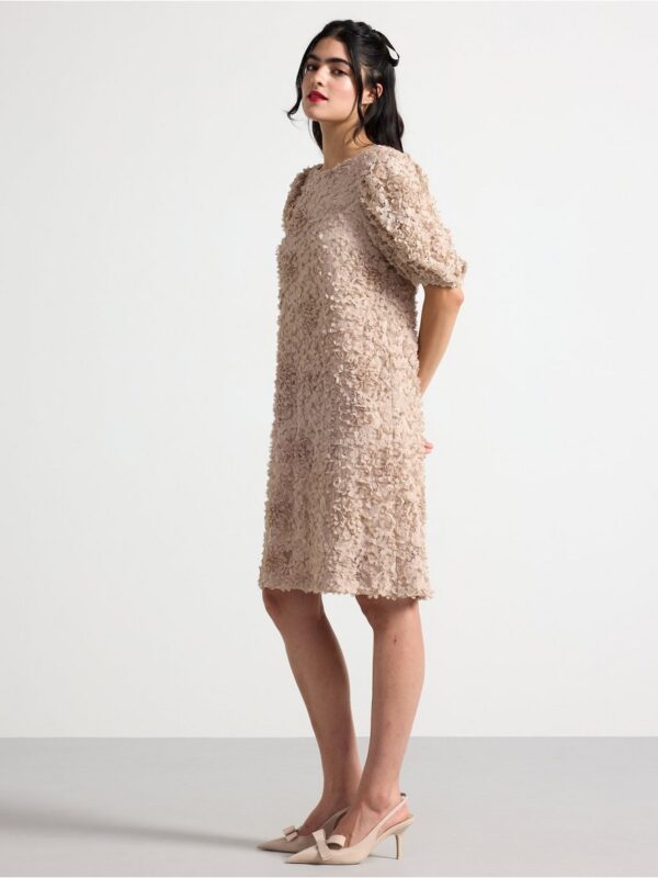 Dress in lace with flowers - 3004605-4344