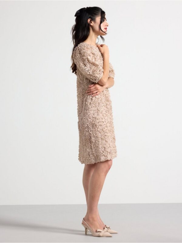 Dress in lace with flowers - 3004605-4344
