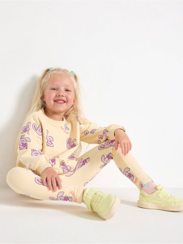 Leggings with brushed inside - 3004729-9830