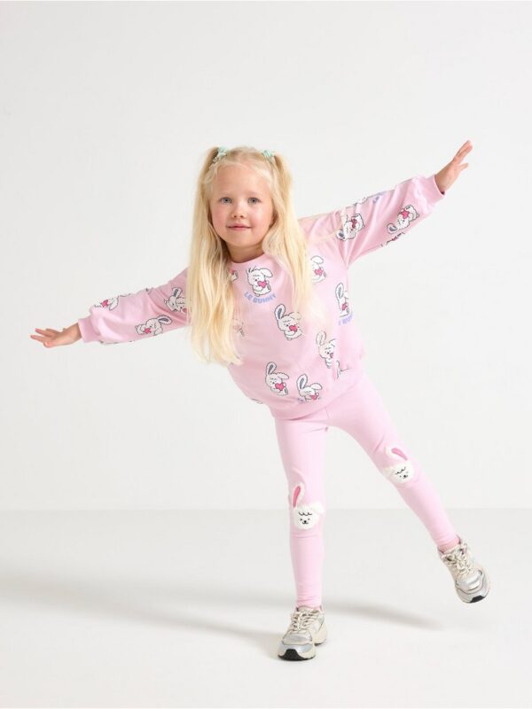 Leggings with brushed inside - 3004730-3679
