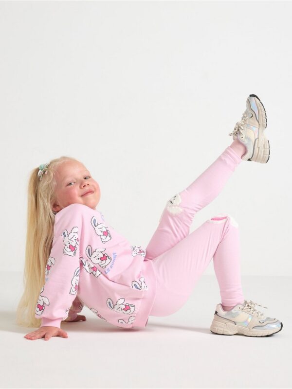 Leggings with brushed inside - 3004730-3679
