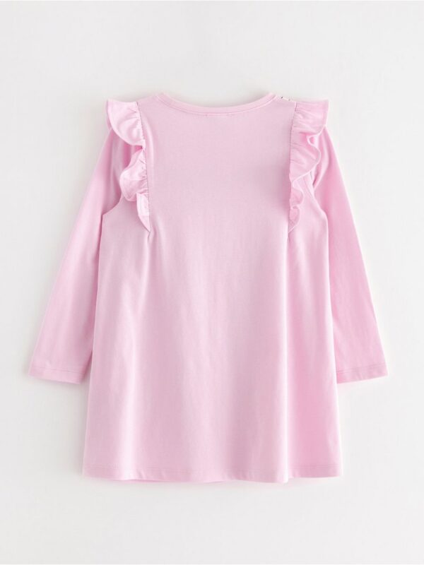 Long-sleeved tunic with frills - 3004732-3679