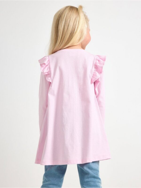 Long-sleeved tunic with frills - 3004732-3679