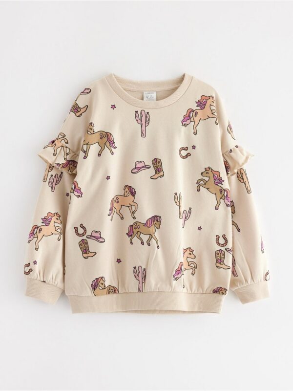 Sweatshirt with brushed inside - 3004739-7458