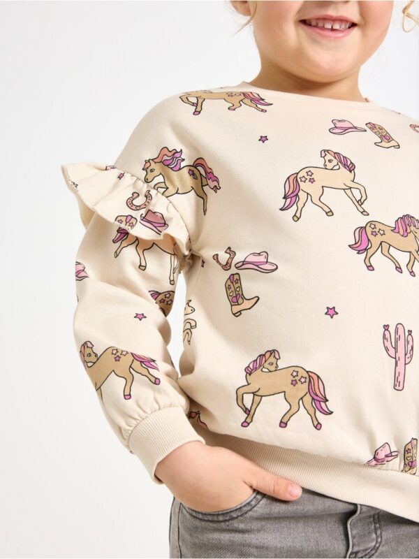 Sweatshirt with brushed inside - 3004739-7458