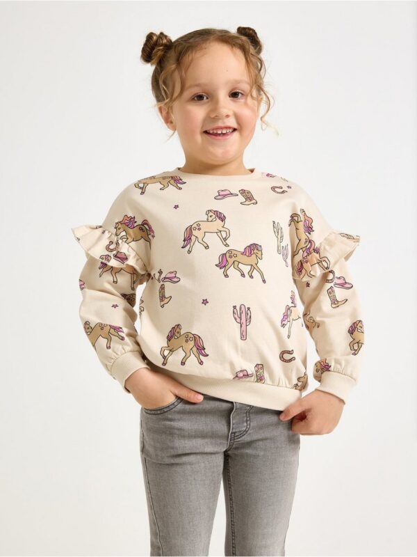 Sweatshirt with brushed inside - 3004739-7458