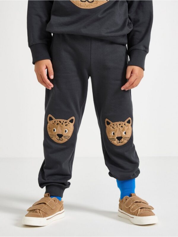 Trousers with brushed inside - 3006159-7161