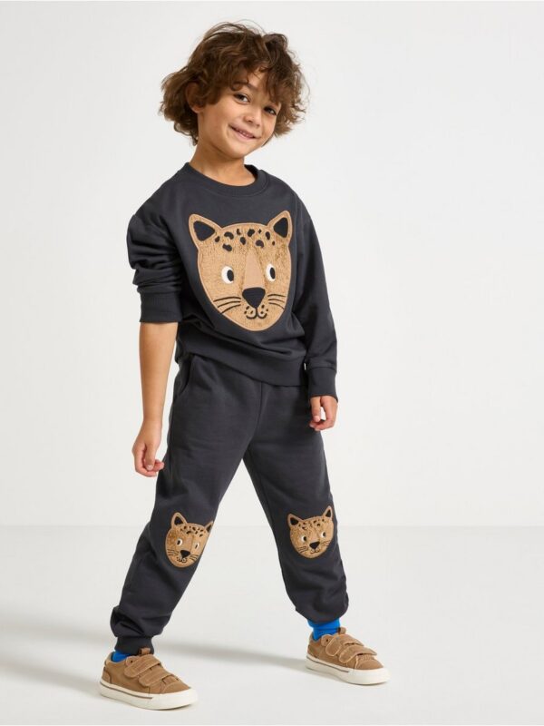 Trousers with brushed inside - 3006159-7161