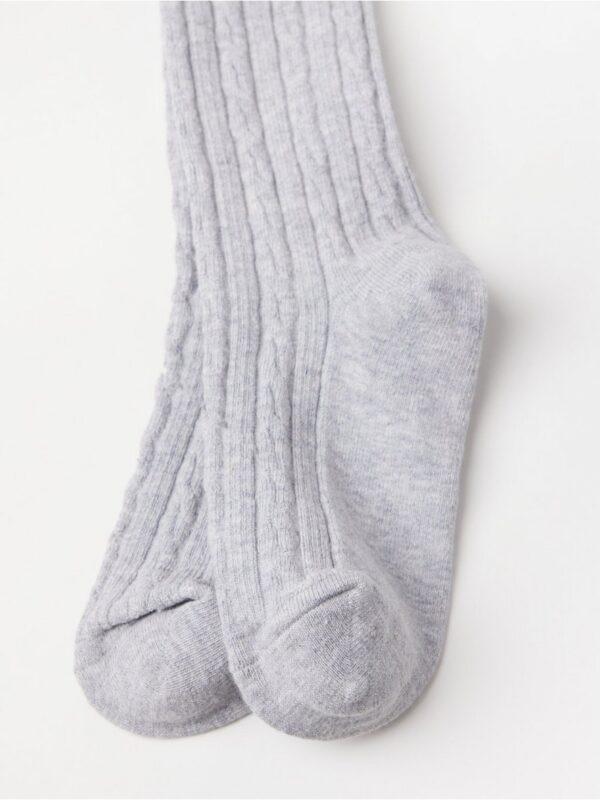 Cable-knit tights - 6616405-145