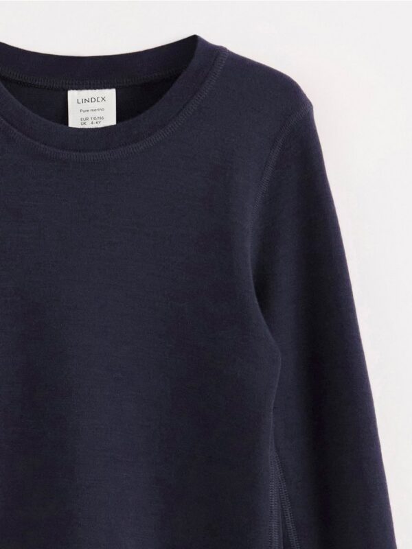 Long-sleeved top in merino wool - 8168828-2150