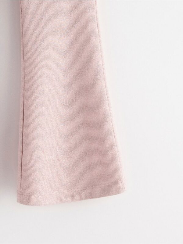 Ribbed Trousers with shimmer - 8633115-7955