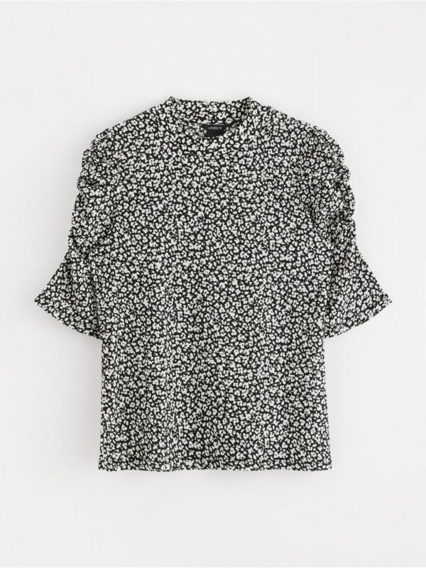Top with puff sleeves - 3000045-1418