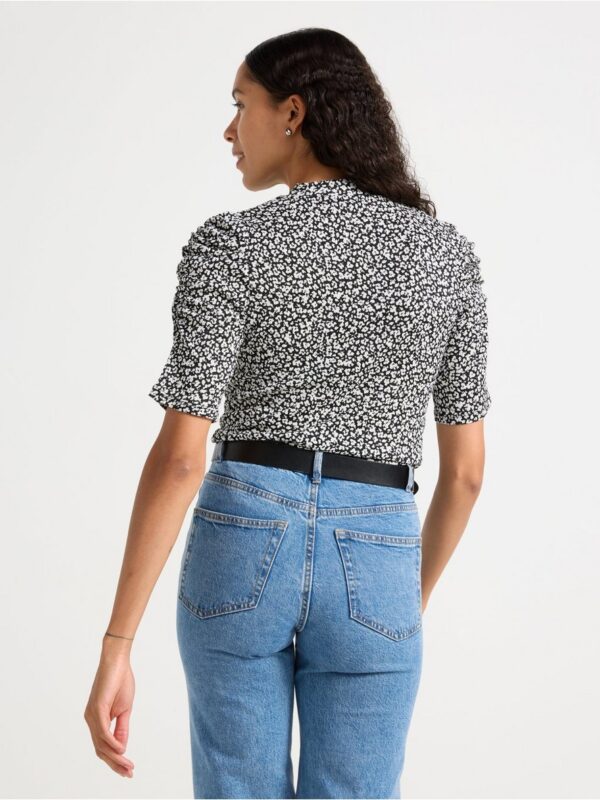 Top with puff sleeves - 3000045-1418