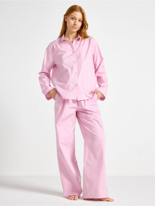 Pyjama trousers in poplin - 3001441-7249