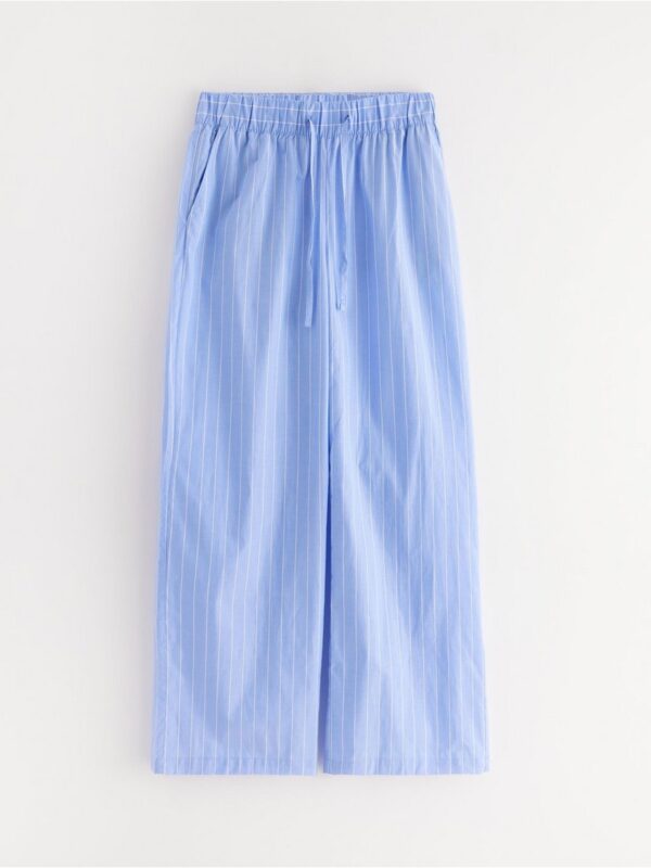 Pyjama trousers in poplin - 3001441-7483
