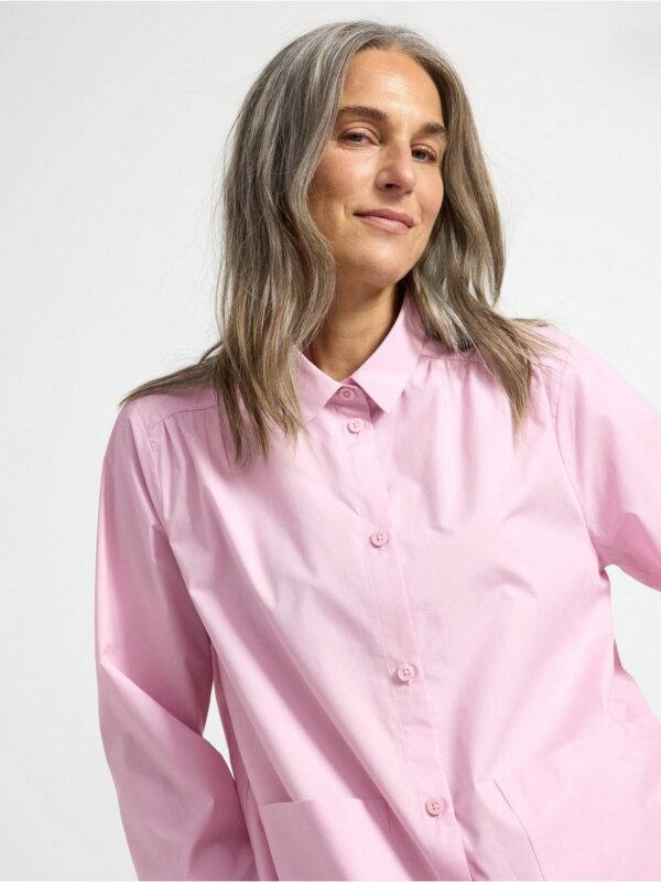 Pyjama shirt in cotton poplin - 3001452-7249