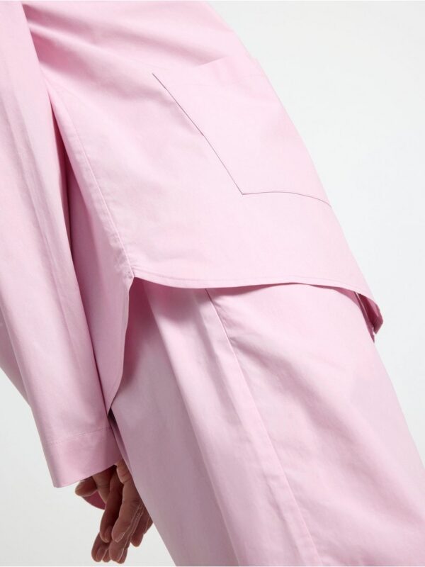Pyjama shirt in cotton poplin - 3001452-7249