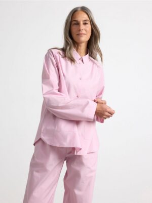 Pyjama shirt in cotton poplin - 3001452-7249