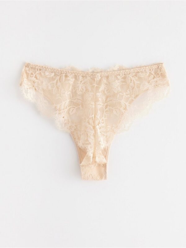 ella m – Brazilian midi briefs with lace - 3001664-7418