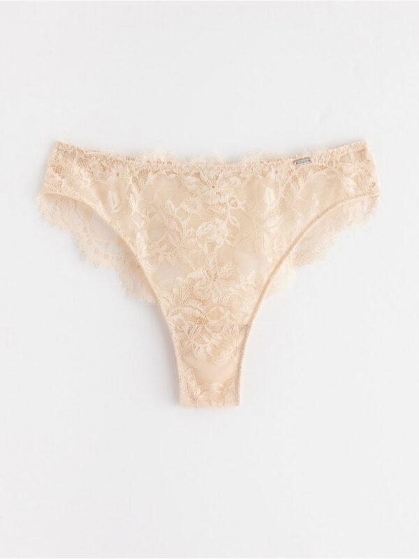 ella m – Brazilian midi briefs with lace - 3001664-7418