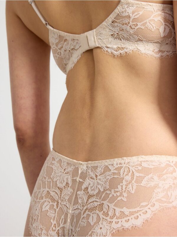 ella m – Brazilian midi briefs with lace - 3001664-7418