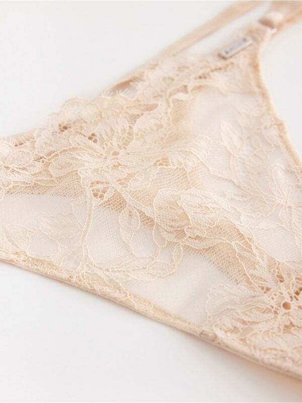 ella m – thong in lace with low waist - 3001665-7418