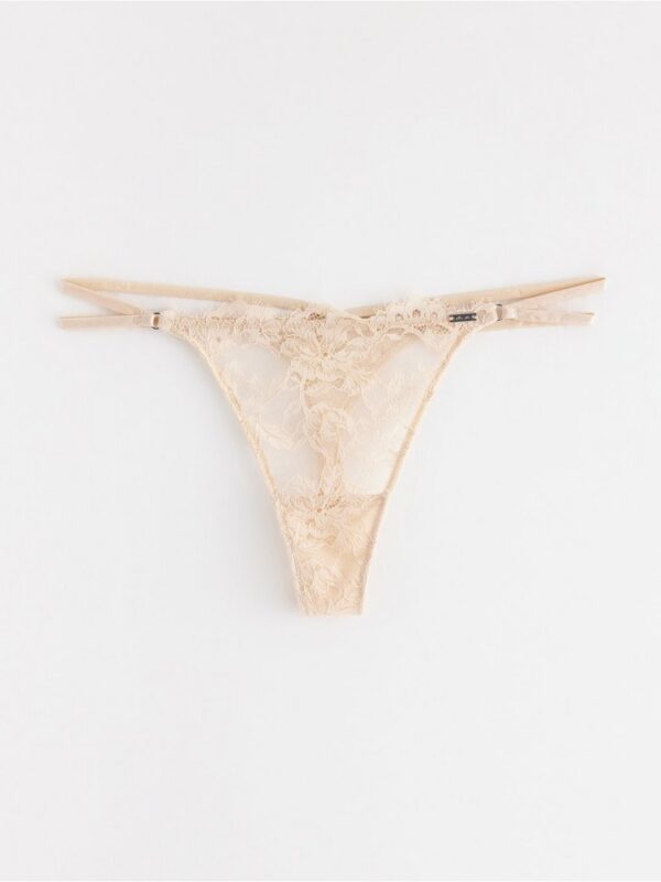 ella m – thong in lace with low waist - 3001665-7418