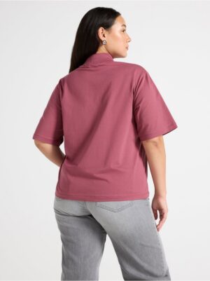 T-shirt with mock neck - 3002177-7048