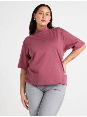 T-shirt with mock neck - 3002177-7048