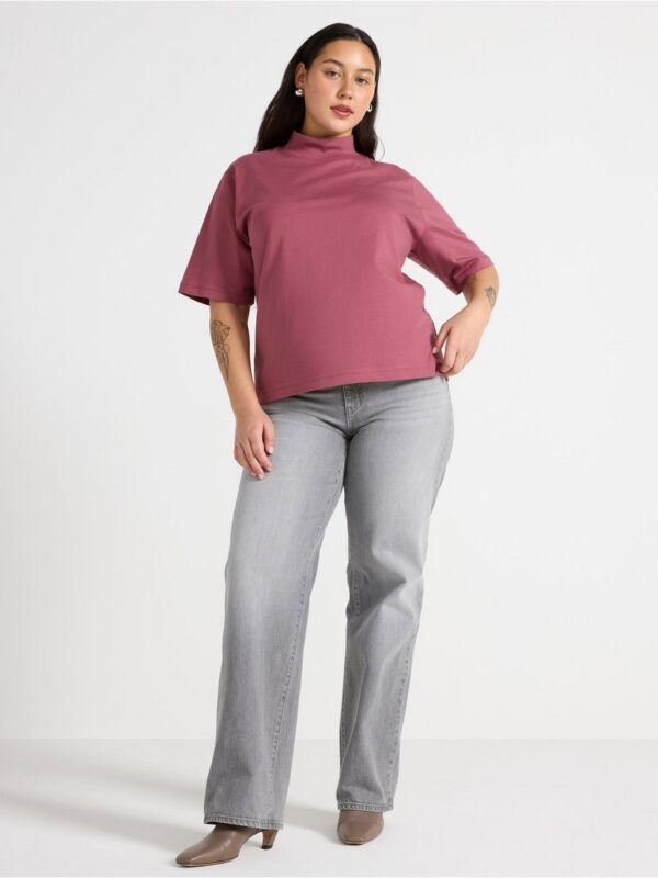 T-shirt with mock neck - 3002177-7048