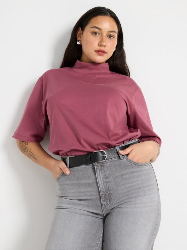 T-shirt with mock neck - 3002177-7048