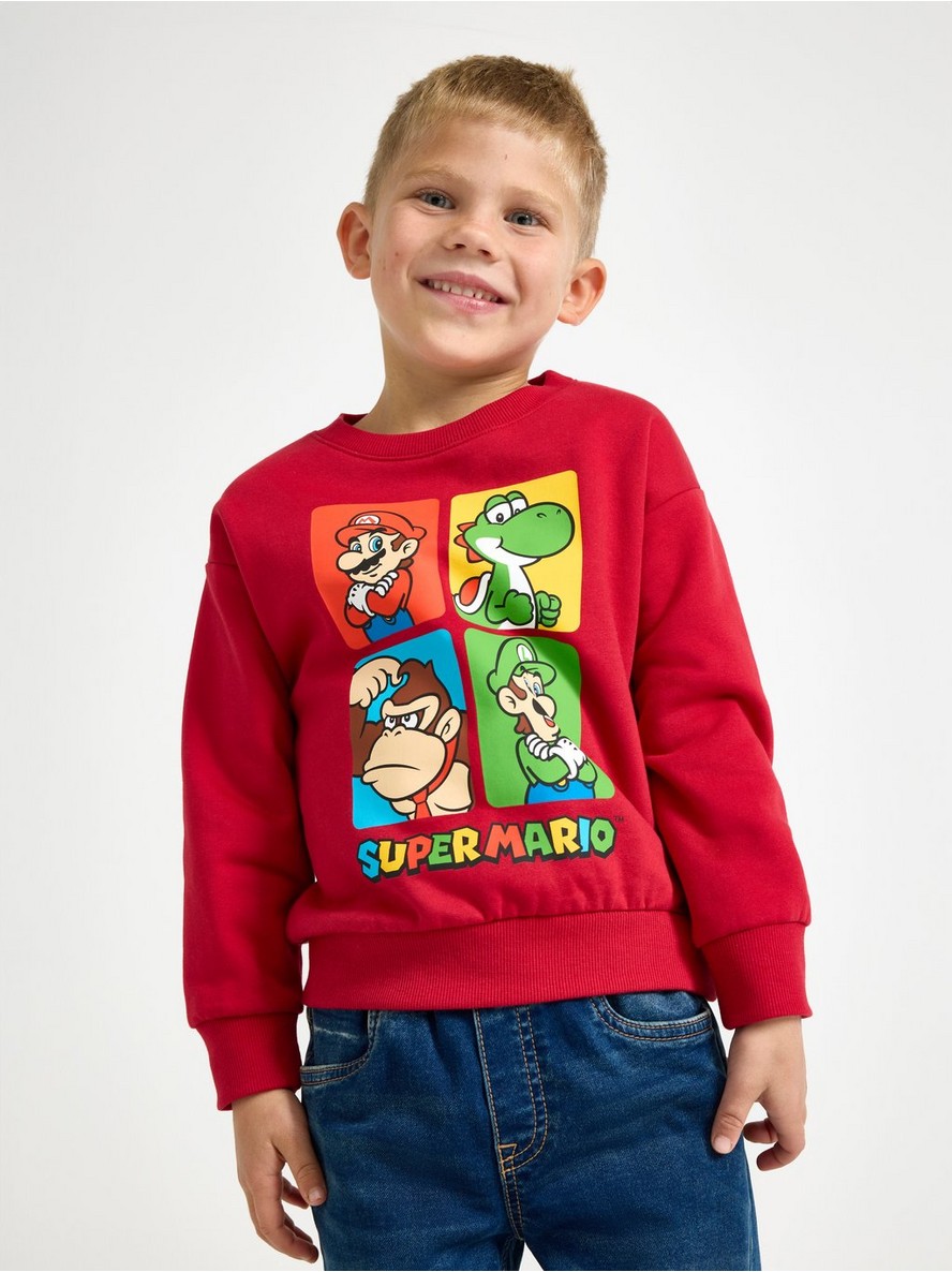 Dukserica – Super Mario  sweatshirt with brushed inside