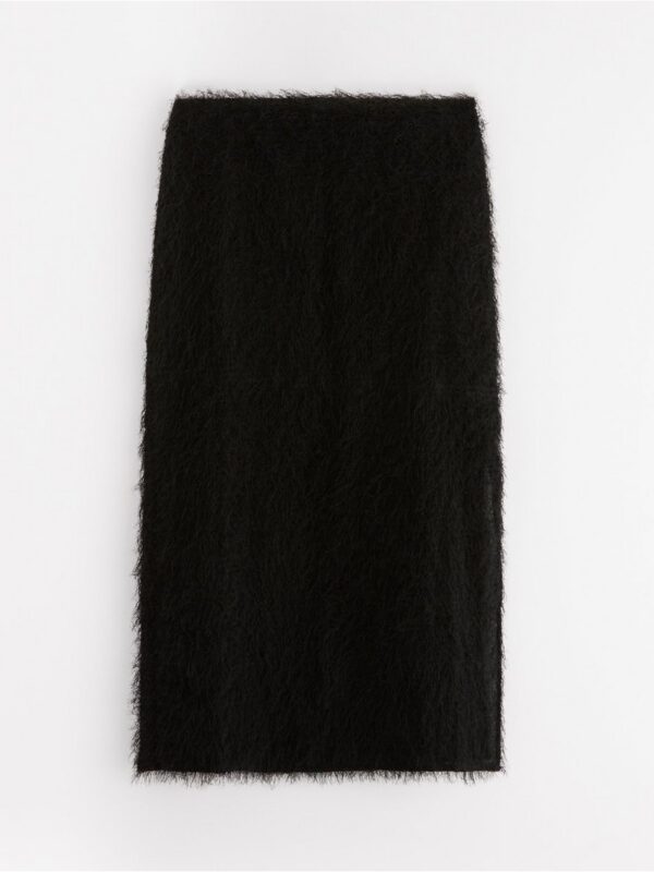 Midi skirt in feather yarn - 3003866-80