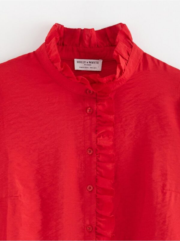 Blouse with frills - 3003946-7251