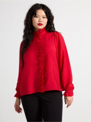 Blouse with frills - 3003946-7251