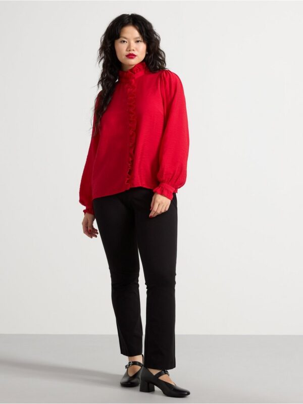 Blouse with frills - 3003946-7251