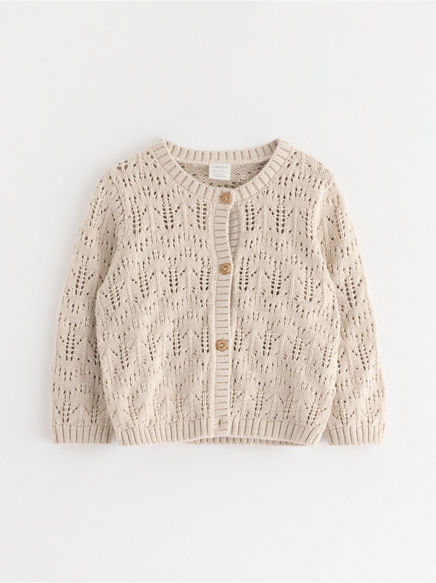 Dzemper – Pattern-knit cardigan