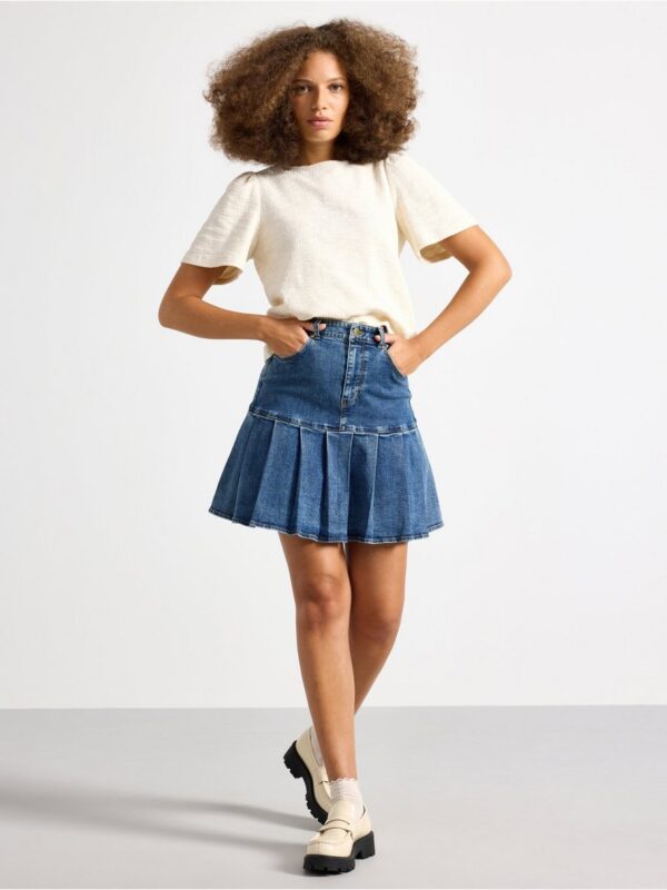 Short denim skirt - 3004082-790