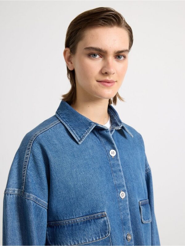 Oversized denim shirt - 3004085-791