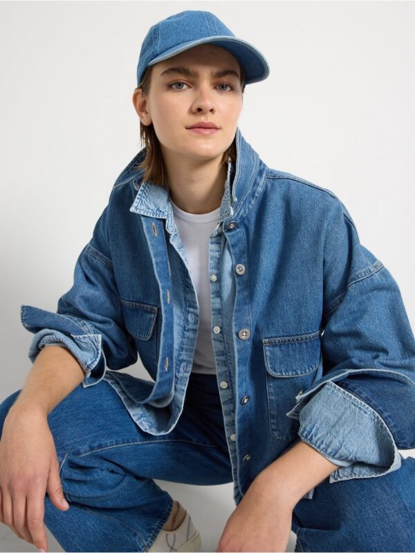 Oversized denim shirt - 3004085-791