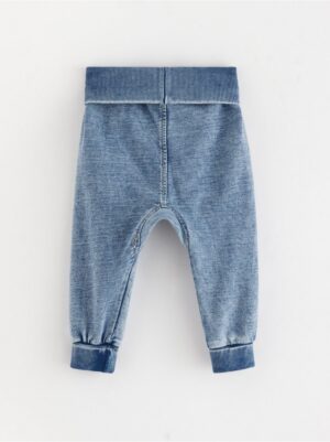 Joggers with denim look - 3004103-766