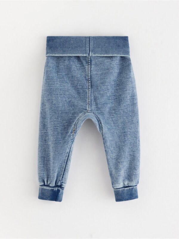 Joggers with denim look - 3004103-766