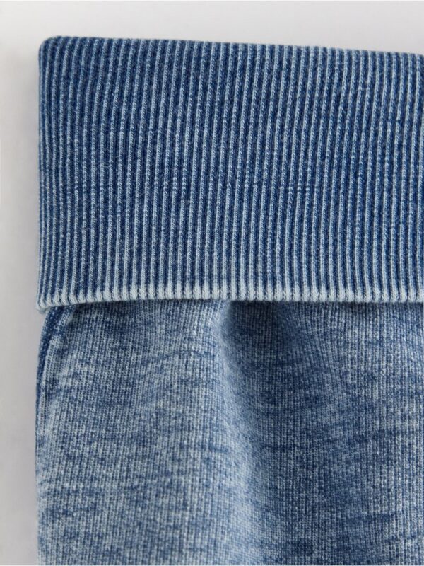 Joggers with denim look - 3004103-766